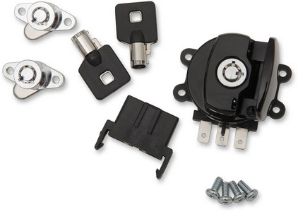Drag Specialties Ignition Switch Side Hinge Black Switch Ign W/Sb Lock i gruppen Reservdelar & Tillbehr / Eldelar / Tndningsls hos Blixt&Dunder AB (21060408)