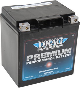 Drag Specialties Battery Premium (Gyz) 12V Lead Acid Replacement 166 M i gruppen Servicedelar & Olja / Batterier / Standard hos Blixt&Dunder AB (21130455)