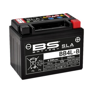 Bs Battery Battery Bb4L-B Sla 12V 50 A Battery Bs Bb4L-B Sla i gruppen Servicedelar & Olja / Batterier / Standard hos Blixt&Dunder AB (21130603)