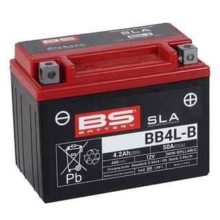Bs Battery Battery Bb4L-B Sla 12V 50 A Battery Bs Bb4L-B Sla i gruppen Servicedelar & Olja / Batterier / Standard hos Blixt&Dunder AB (21130603)