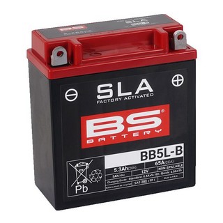 Bs Battery Battery Bb5L-B Sla 12V 65 A Battery Bs Bb5L-B Sla i gruppen Servicedelar & Olja / Batterier / Standard hos Blixt&Dunder AB (21130604)
