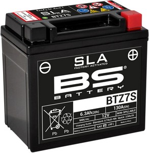 Bs Battery Battery Btz7S Sla 12V 130 A Battery Bs Btz7S Sla i gruppen Servicedelar & Olja / Batterier / Standard hos Blixt&Dunder AB (21130618)