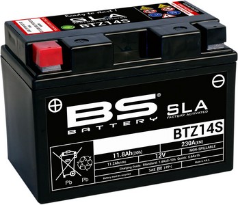 Bs Battery Battery Btz14S Sla 12V 230 A Battery Bs Btz14S Sla i gruppen Servicedelar & Olja / Batterier / Standard hos Blixt&Dunder AB (21130624)