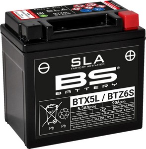 Bs Battery Battery Btx5L Sla 12V 70 A Battery Bs Btx5L/Btz6S i gruppen Servicedelar & Olja / Batterier / Standard hos Blixt&Dunder AB (21130627)