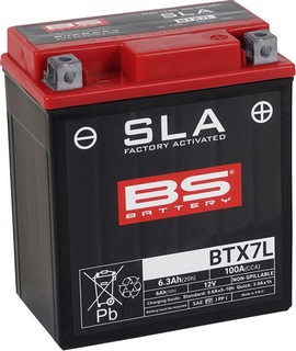 Bs Battery Battery Btx7L Sla 12V 100 A Battery Bs Btx7L Sla i gruppen Servicedelar & Olja / Batterier / Standard hos Blixt&Dunder AB (21130628)