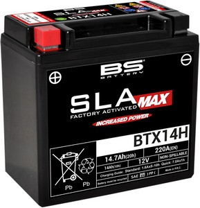Bs Battery Battery Btx14H Sla Max 12V 220 A Battery Bs Btx14H Sla-Max i gruppen Servicedelar & Olja / Batterier / Standard hos Blixt&Dunder AB (21130635)