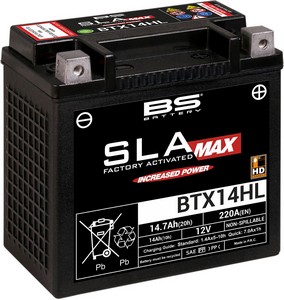 Bs Battery Battery Btx14Hl Sla Max 12V 220 A Battery Bs Btx14Hl Sla-Ma i gruppen Servicedelar & Olja / Batterier / Standard hos Blixt&Dunder AB (21130636)