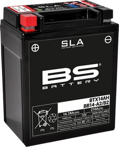 Bs Battery Battery Btx14Ah Sla 12V 210 A Battery Bs Btx14Ah/Bb14-A2/B2 i gruppen Servicedelar & Olja / Batterier / Standard hos Blixt&Dunder AB (21130637)