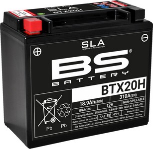 Bs Battery Battery Btx20 Sla 12V 270 A Battery Bs Btx20H Sla i gruppen Servicedelar & Olja / Batterier hos Blixt&Dunder AB (21130638)