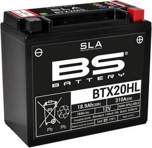 Bs Battery Battery Btx20Hl Sla 12V 310 A Battery Bs Btx20Hl Sla i gruppen Servicedelar & Olja / Batterier / Standard hos Blixt&Dunder AB (21130640)
