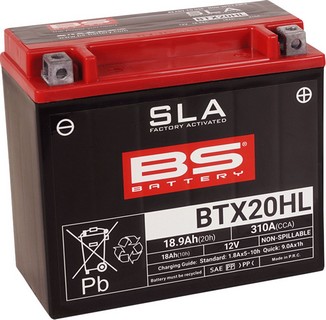 Bs Battery Battery Btx20Hl Sla 12V 310 A Battery Bs Btx20Hl Sla i gruppen Servicedelar & Olja / Batterier / Standard hos Blixt&Dunder AB (21130640)