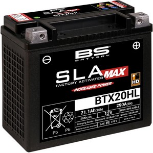 Bs Battery Battery Btx20Hl Sla Max 12V 290 A Battery Bs Btx20Hl Sla-Ma i gruppen Servicedelar & Olja / Batterier / Standard hos Blixt&Dunder AB (21130642)