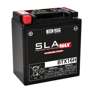 Bs Battery Battery Bs Btx16H Sla-Max Battery Bs Btx16H Sla-Max i gruppen Servicedelar & Olja / Batterier / AGM / Gel hos Blixt&Dunder AB (21130777)