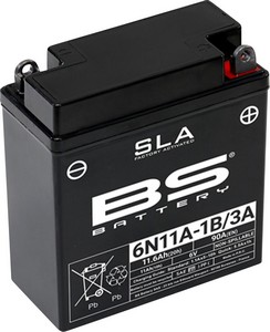Bs Battery Battery Bs 6N11A-1B/3-A Battery Bs 6N11A-1B/3-A i gruppen Servicedelar & Olja / Batterier / AGM / Gel hos Blixt&Dunder AB (21130843)