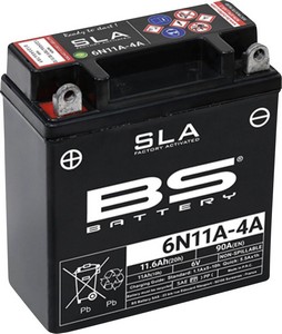 Bs Battery Battery Bs 6N11A-4A Battery Bs 6N11A-4A i gruppen Servicedelar & Olja / Batterier / AGM / Gel hos Blixt&Dunder AB (21130844)
