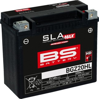 Bs Battery Battery Bs Bgz20Hl Sla Max Battery Bs Bgz20Hl Sla-Max i gruppen Servicedelar & Olja / Batterier / AGM / Gel hos Blixt&Dunder AB (21130934)
