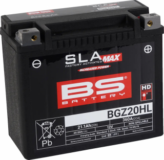 SLA MAX BGZ20HL Factory- Activated AGM Maintenance-Free Battery i gruppen  hos Blixt&Dunder AB (21130987)