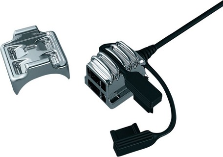 Kuryakyn Power Port Usb Universal Chrome Usb Porwer Source Universal C i gruppen Klder & Utrustning / Montering Elektronik hos Blixt&Dunder AB (21200546)
