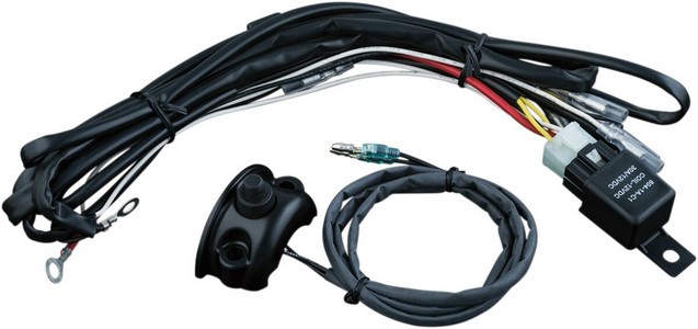 Kuryakyn Driving Light Wiring & Relay Kit With Control Mounted Switch i gruppen Reservdelar & Tillbehr / Lampor & Tillbehr / El-delar belysning hos Blixt&Dunder AB (21200842)