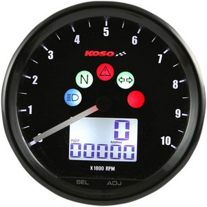 Koso Multimeter Tnt-02 D64 Custom Style 0-10000Rpm Multimeter D64 1000 i gruppen Reservdelar & Tillbehr / Mtare / Hastighetsmtare Elektronisk hos Blixt&Dunder AB (22010192)
