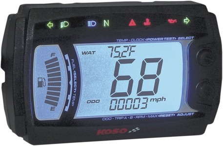 Koso North America Speedometer Multifunction Xr-Sr Black Speedo-Multi i gruppen Reservdelar & Tillbehr / Mtare / Hastighetsmtare Elektronisk hos Blixt&Dunder AB (22100119)