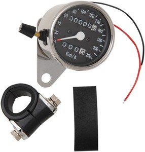 Drag Specialties Chrome Mini Mechanical Speedometer With Tripmeter Spe i gruppen Reservdelar & Tillbehr / Mtare / Hastighetsmtare Elektronisk hos Blixt&Dunder AB (22100331)