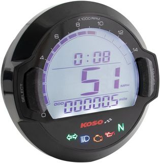 Koso Speedometer Tachometer Multifunction D64 Dl-02S Abe Black Speedo/ i gruppen Reservdelar & Tillbehr / Mtare / Hastighetsmtare Elektronisk hos Blixt&Dunder AB (22100378)