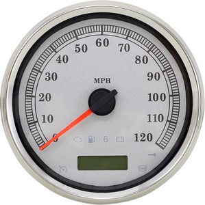 Drag Specialties Speedometer Slvr Mph Rk Speedometer Slvr Mph 5