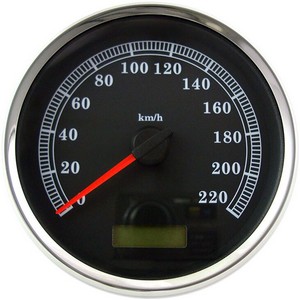 Drag Specialties Speedometer Blk Kph Rk Speedometer Blk Kph 5 i gruppen Reservdelar & Tillbehr / Mtare / Hastighetsmtare (Vajerdrivning) hos Blixt&Dunder AB (22100464)