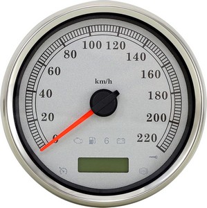 Drag Specialties Speedometer Slvr Kph Rk Speedometer Silver Kph 5 i gruppen Reservdelar & Tillbehr / Mtare / Hastighetsmtare Elektronisk hos Blixt&Dunder AB (22100465)