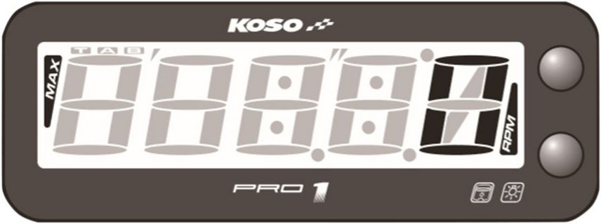 Koso Tachometer Pro-1 Tachometer Pro-1 i gruppen Reservdelar & Tillbehr / Mtare / Hastighetsmtare Elektronisk hos Blixt&Dunder AB (22110164)