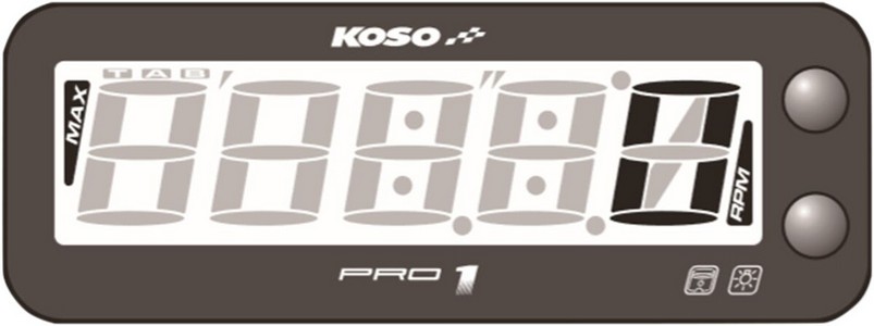 Koso North America Tachometer Pro-1 Tachometer Pro-1 i gruppen Reservdelar & Tillbehr / Mtare / Hastighetsmtare Elektronisk hos Blixt&Dunder AB (22110164)
