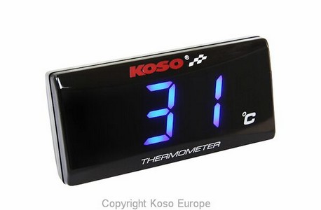 Koso North America Thermometer Super Slim Blue Light Thermometer Blue i gruppen Reservdelar & Tillbehr / Mtare / Temperaturmtare hos Blixt&Dunder AB (22120561)