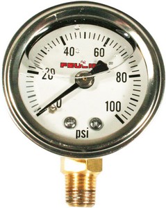 Feuling Liquid Filled Pressure Gauge Gauge Pressure Liq Wht i gruppen Reservdelar & Tillbehr / Tankar / Oljetrycksmtare hos Blixt&Dunder AB (22120608)