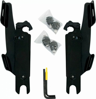 Memphis Shades Mounting Kit Trigger-Lock Batwing-Fairing Black Hardwar i gruppen  hos Blixt&Dunder AB (23200091)