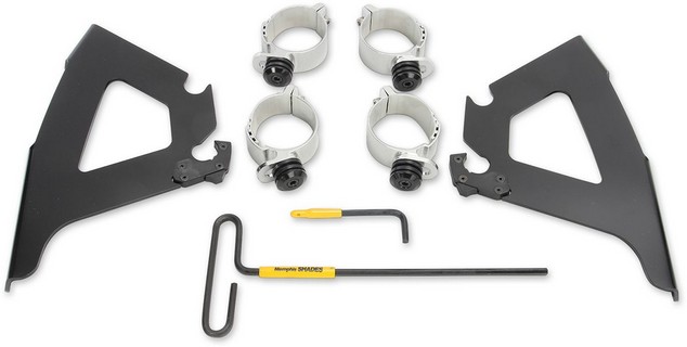 Mounting Kit Trigger-Lock Memphis Fats/Slim-Windshield Black Mnt Kit F i gruppen Reservdelar & Tillbehr / Victory hos Blixt&Dunder AB (23210389)