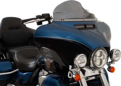 Klock Werks Trim Windshield Kerf Flh Black Contrast Flh - 2014+ - Wind i gruppen Reservdelar & Tillbehr / Ram och chassidelar / Vindrutor hos Blixt&Dunder AB (23500323)