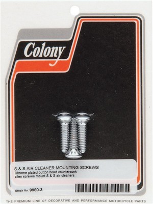 Colony Bolts S&S Air Cln Cvr Bolts S&S Air Cln Cvr i gruppen Reservdelar & Tillbehr / Frgasare & Insprut / Montering luftrenare hos Blixt&Dunder AB (24010125)