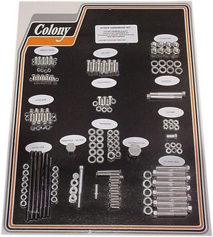 Colony Kit Hardware 58-65 Cad Kit Hardware 58-65 Cad i gruppen Reservdelar & Tillbehr / Skruv- / monteringskit / Skruvkit Motor / Skruvkit Botten hos Blixt&Dunder AB (24010454)
