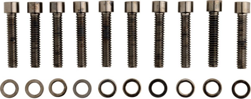 Drag Specialties Black Chrome Socket-Head Cam Cover Bolt Kit Smooth Bo i gruppen Reservdelar & Tillbehr / Skruv- / monteringskit / Skruvkit Motor / Skruvkit Botten hos Blixt&Dunder AB (24010573)