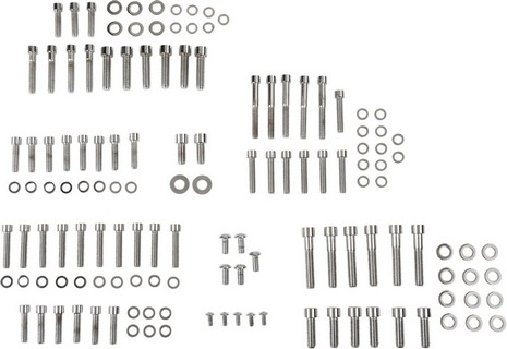 Drag Specialties Chrome Socket-Head Motor Bolt Kit Smooth Bolt Kt Moto i gruppen Reservdelar & Tillbehr / Skruv- / monteringskit / Skruvkit Motor / Skruvkit Botten hos Blixt&Dunder AB (24010761)