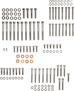 Drag Specialties Chrome Socket-Head Motor Bolt Kit Smooth Bolt Kt Mtr i gruppen Reservdelar & Tillbehr / Skruv- / monteringskit / Skruvkit Motor / Skruvkit Botten hos Blixt&Dunder AB (24010767)