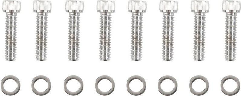 Drag Specialties Bolt Kit M8 Lifter Block Knurled Allen Head Chrome Bo i gruppen Reservdelar & Tillbehr / Skruv- / monteringskit / Skruvkit Motor / Skruvkit Botten hos Blixt&Dunder AB (24010968)