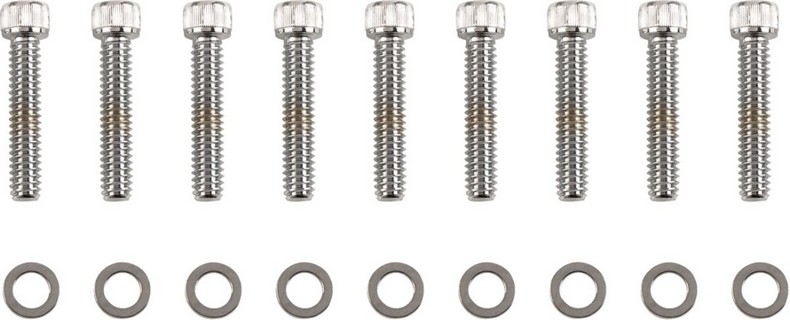 Drag Specialties Bolt Kit M8 Cam Cover Knurled Allen Head Chrome Bolt i gruppen Reservdelar & Tillbehr / Skruv- / monteringskit / Skruvkit Motor / Skruvkit Botten hos Blixt&Dunder AB (24010974)