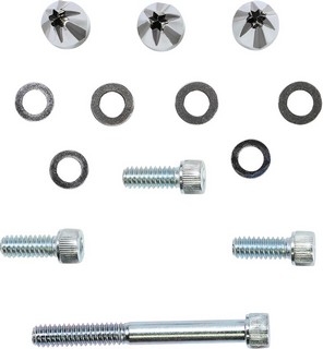 Ciro Windshield Screw Cap Kit Black/Chrome Screw W-Shield Blk/Chr i gruppen Reservdelar & Tillbehr / Ram och chassidelar / Fsten Kpor/Rutor hos Blixt&Dunder AB (24040648)