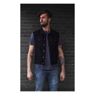 MCS denim vest black Size 3XL The MCS Denim vest is a classic one! You i gruppen Kläder & Utrustning / Kläder / Västar hos Blixt&Dunder AB (300080)