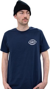 S&S  Tee Shirt S&S Navy S i gruppen Klder & Utrustning / Klder / T-shirts hos Blixt&Dunder AB (303018717)