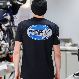 S&S Cycle  Tee Shirt Vintage Tour - Short i gruppen Klder & Utrustning / Klder / T-shirts hos Blixt&Dunder AB (303025181)
