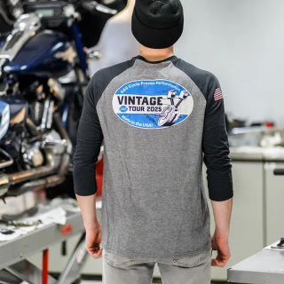 S&S Cycle  Tee Shirt Vintage Tour - 3/4 S i gruppen Klder & Utrustning / Klder / T-shirts hos Blixt&Dunder AB (303025189)