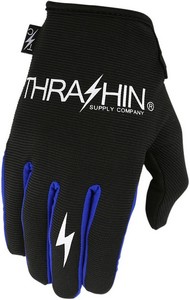 Thrashin Supply Co.  Glove Stlth Blk/Blu Md i gruppen Kläder & Utrustning / Handskar hos Blixt&Dunder AB (33013498)